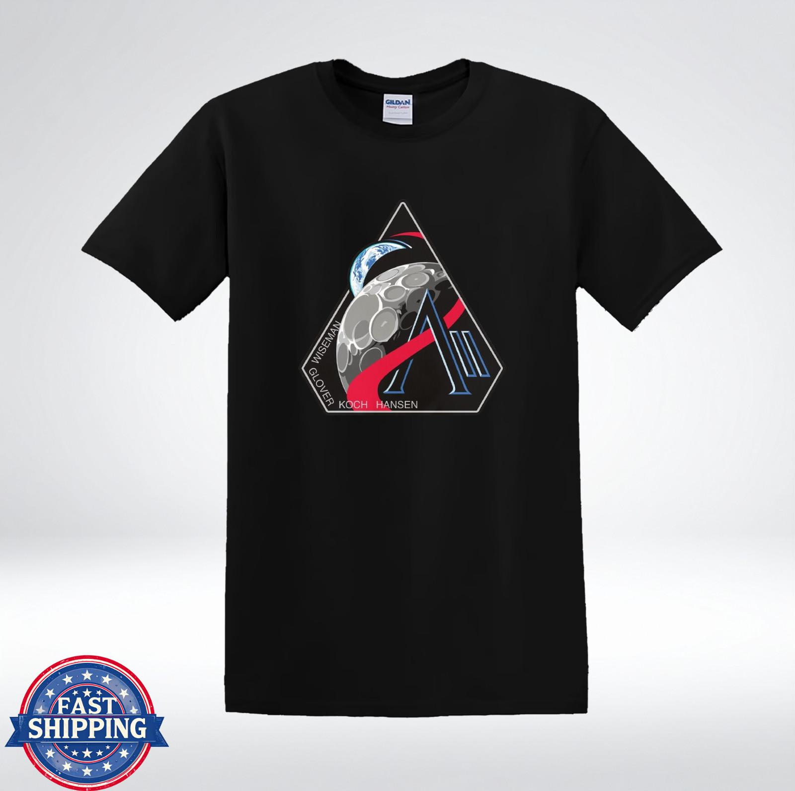 Artemis II Mission Patch Shirt NASA Moon Crew Graphic T-Shirt XXXL