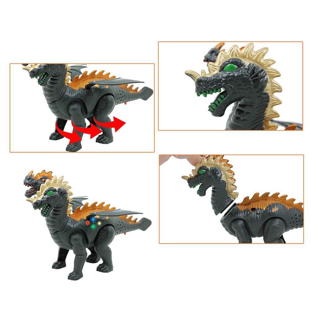Toy Double Head Electric Toy Creative Dinosaurs Model Toy Kid Educational Toy