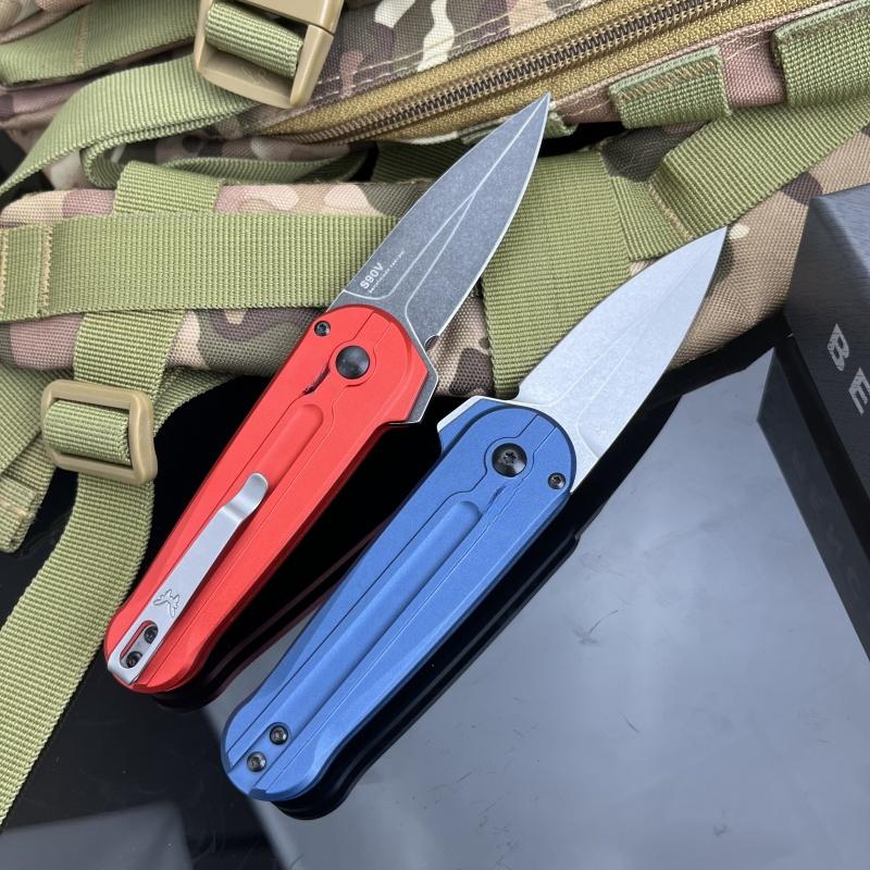 BM 491 Pocket Folding Knife D2 Blade Aluminum Handle Fruits Kitchen Cutting Sharp Durable Convenient Household Easy To Use Tool