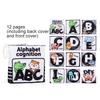 12 Page Cloth Book Montessori Touch And Feel Infant Soft Books Cartoon Animals Interactive Early Education Toys For Baby