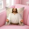 JJesus Christ Cushion Cover Pillow Case Soft Friendly Fabric  Concealed Zipper