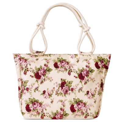FORRICA Floral Canvas Large Cute Tote Perfect for and Floral Size C Women's Handbag, Capacity, Bag, Commuting, Weekends, Vacations, Travel, Design,