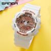 Fashion Creative Model Dual -display Electronic Watch Male and Female Students Bipoic Time Watches Alarm Sports Youth Watch