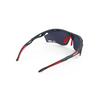 Lunettes de soleil de sport Rudy Project PROPULSE pour la route et dotées d'une monture gris anthracite mate et de verres rouge laser pour le cyclisme, le marathon, le jogging, le triathlon,