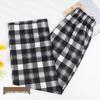 Spring/Summer 2025 Women's Checkered Loose Slimming Wide-Leg Pants - Korean Style Trend