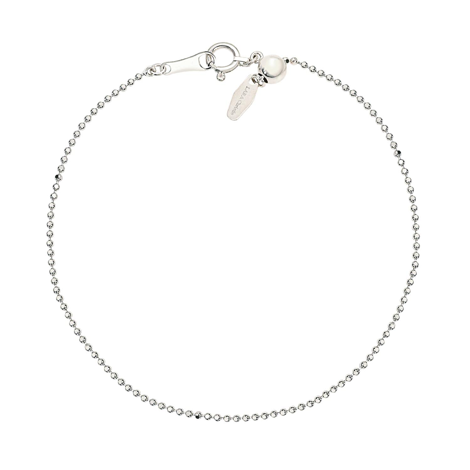

Lala Christie Platinum PT850 Tear Cut Bracelet Chain for Women, Adjustable Length, Up to 18cm (lb97-0010-pt)