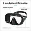 Diving Mask Can Be Configured with Eye Degree Mask Eyeglasses Scuba for Snorkeli with Tempered Glass LensesHD Wide View Antifog