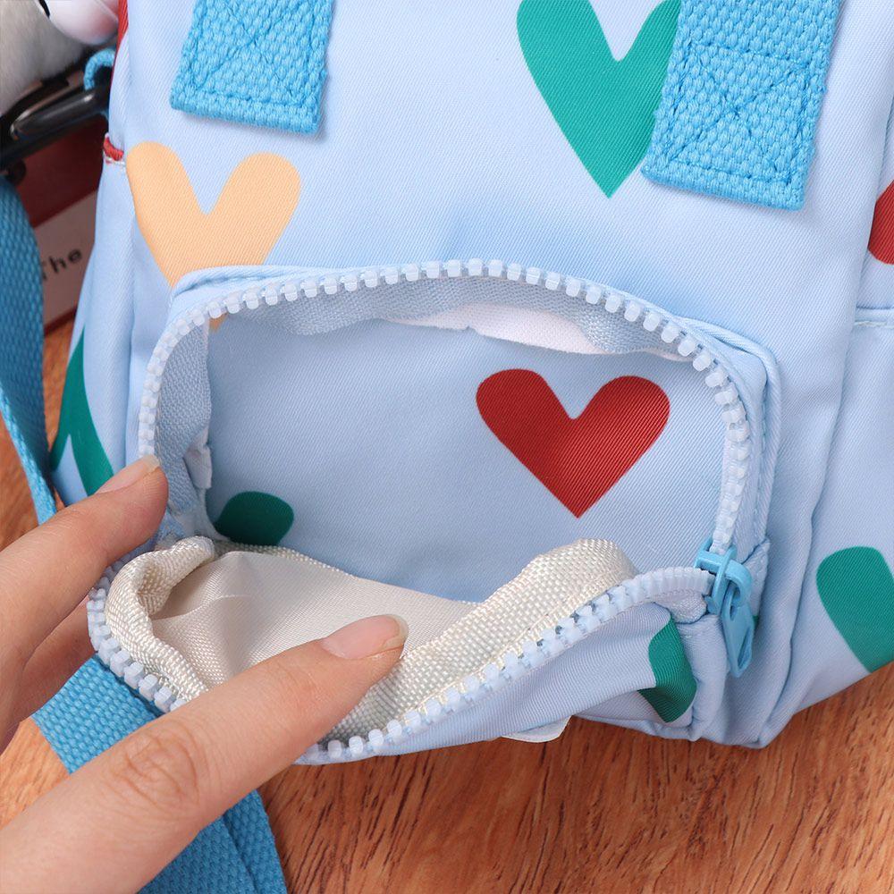 Cartoon Crossbody Shoulder Bag Love Heart Printed Children Messenger Bag  Streetwear