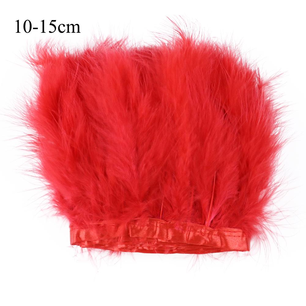 Feather1 Meter Natural Feather Trim Fringe Multi-color White Black Red Ostrich Turkey Feathers for Wedding Dress Decoration DIY Crafts