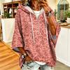 Damen Zip-Up Hoodie mit Strick-Oversize-Sweatshirt für Freizeitkleidung