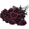 5/10Pcs Artificial Flowers Silk Rose Brial Bouquet Vase Home Room Decor Garden Valentine'day Wedding Wreath Fake Plants Diy Gift