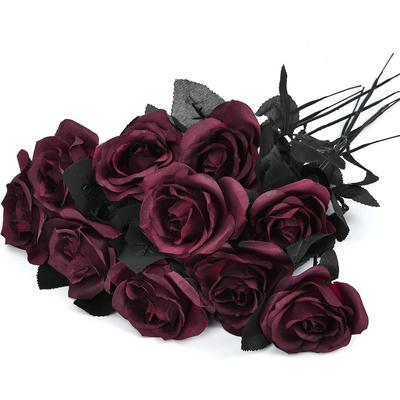 5/10Pcs Artificial Flowers Silk Rose Brial Bouquet Vase Home Room Decor Garden Valentine'day Wedding Wreath Fake Plants Diy Gift