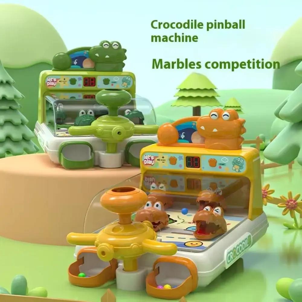 Crocodilo de Desenho Animado Não Tóxico Jogos de Mesa Brinquedos Máquina de Fliperama de Tiro Alvo de Pontuação para Tiro Brinquedos de Jogos de Mesa para Crianças Com Luzes Música