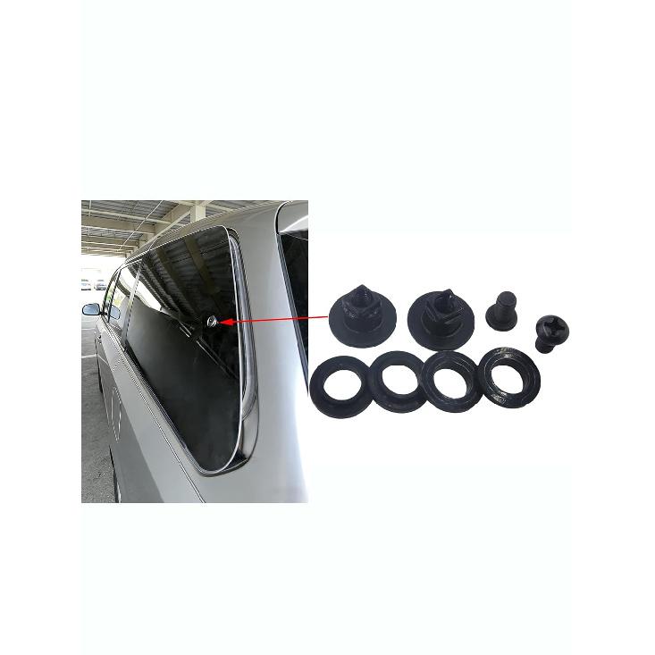 2PCS Rear Window Latch Bolt Nut Screw Cab Quarter Glass Latch Compatible With Toyota Sienna GSL ASL 2003-2017