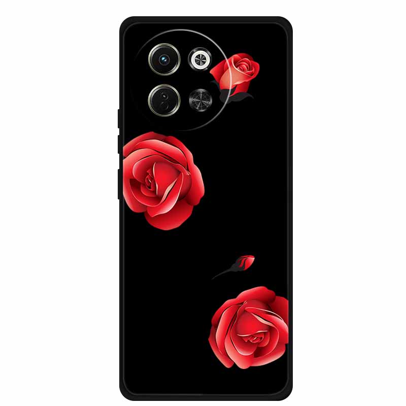 Black Silicone Case For Tecno Pova 6 Neo Spark 30 5G Back Cover Case Cartoon Soft TPU Coque For Tecno Camon 30S 30 S Pro Case