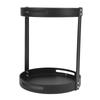 Rotating Spice   2 Tier Carbon Steel Multifunctional Round 360 degrees  Turntable Spice Rack for Kitchen Cosmetics