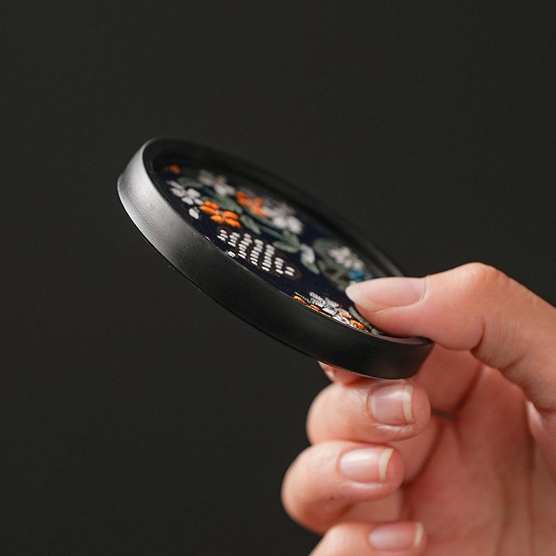 Fabric Absorbent Coaster Chinese Retro Kung Fu Gongfu Tea Holder Quick-drying Cup Tea Coasters Table Insulation Trays Teaware