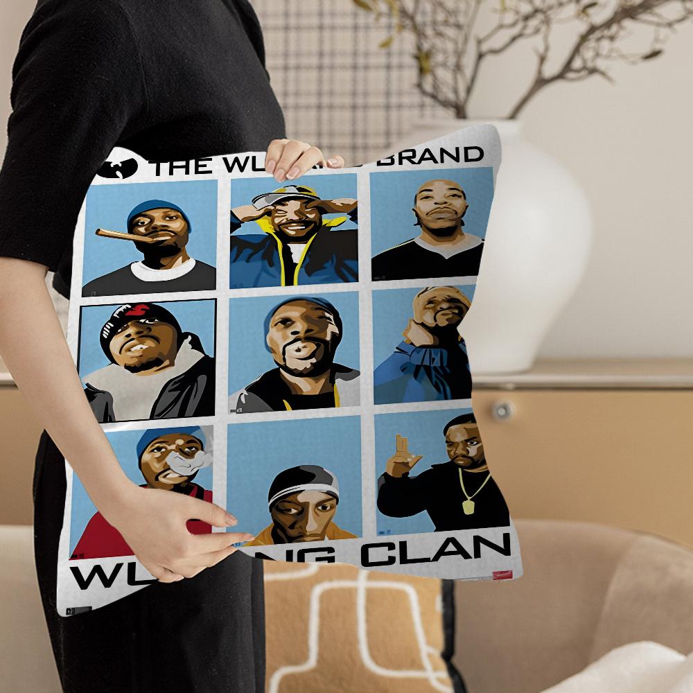 Singer WUTTANG Cool CLAN Cushion Cover Pillow Cover Decor Pillowcase Printed Cushion Case for Couch