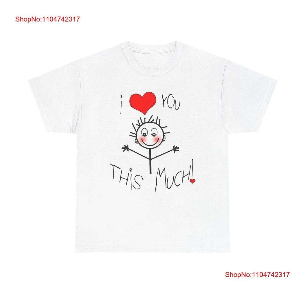 I Love You This Much T Shirt Cute for Him Her Valentine S Day Vintage Washed Graphic Casual Top For Everyday Wear Unisex