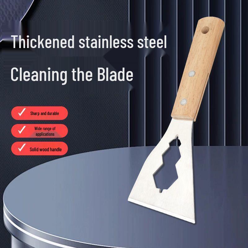 Heavy Duty Stainless Steel Putty Knife & Wall Scraper for Cement, Decoration, and Peeling Tasks