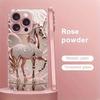 Luxus-Diamant-Pferde-Muster Rosa Metallisches Glas-Handyhülle Für iPhone 17 16 15 14 13 12 11 Pro Max 15 14 Plus 17 Air 16E Hülle