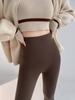 Autumn Winter Lamb Velvet Thicken Sharkskin Leggings Women High Waist Seamless Slimming Warm Leggings Pants
