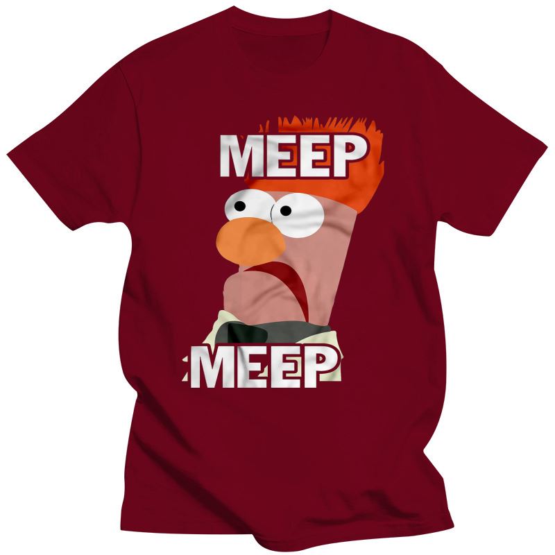 2023 Новая забавная футболка унисекс, модная футболка Meep Meep The Muppet Show и женская футболка с мензуркой M