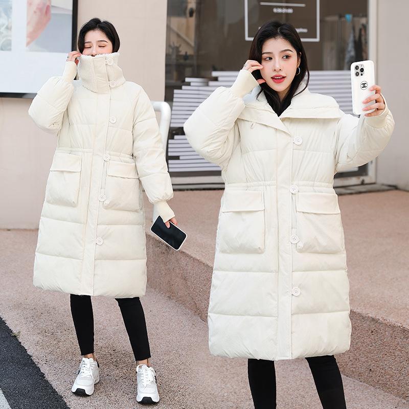 New Down Cotton-padded Jacket for Women's Winter Long Loose Thickened Jacket Design Cotton-padded Jacket