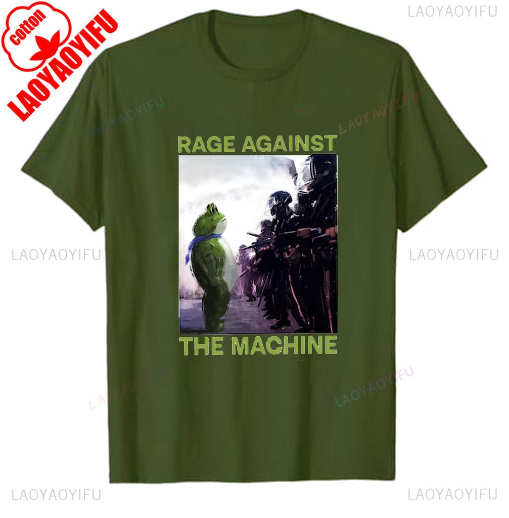 Rage Against The Machine Tshirt Portland Frog Protest Anti Protest Meme Activist Sweatshirt Mens Graphic Tshirts Adult