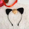 Koreanischer Stil Niedliche Katzenohren Spitze Plüsch Stirnband - Catwoman Weihnachtsfeier Accessoire