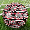 Sport Club Football Crest Printed Size 5 Soccer Balls, High-Quality, Anti-Slip, Protective Football, A Unique Gift , Birthdays, Christmas Gifts