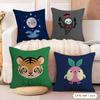 Cute Animal Cushion Cover Soft Plush Fabric DoubleSided Printed Cushion Covers for All Seasons Modern Home Decor