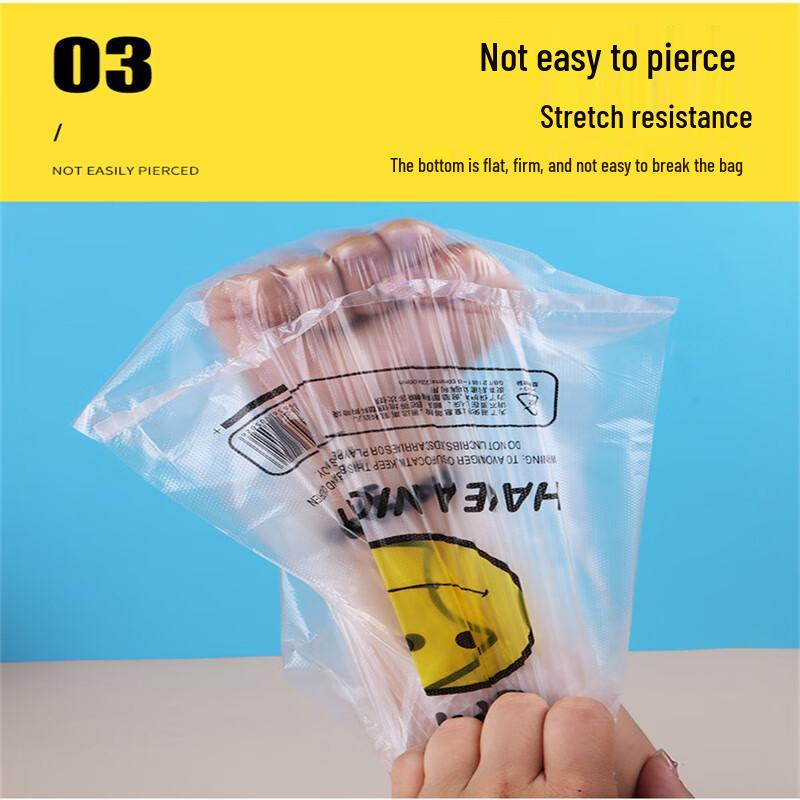 Verdickte Smiley-Gesicht Plastik-Westentaschen