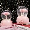 Girl Ancient Hanfu Crystal Ball Luminous Snow Music Box Night Light Aaa Battery