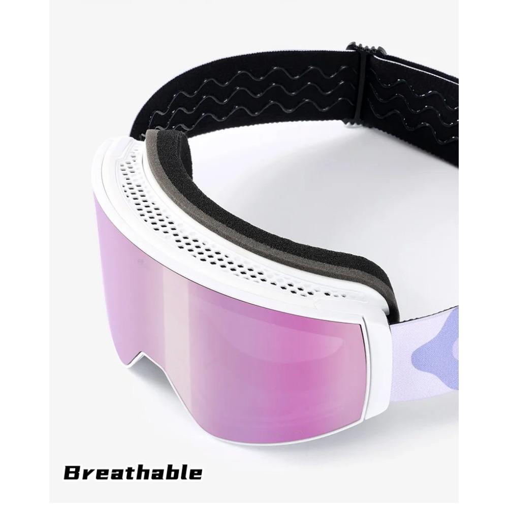 Magnetic Ski Goggles Double Layer Windproof Anti-fogging Snow Goggles Men's Outdoor Snow Mountaineering Windshield Eyewear