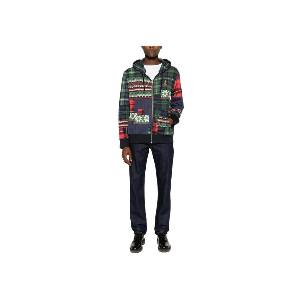 Polo Ralph Lauren Patchwork Design Logo Embroidered Loose Fit Long Sleeve Jacket Men Jacket Multicolor 710920201-001