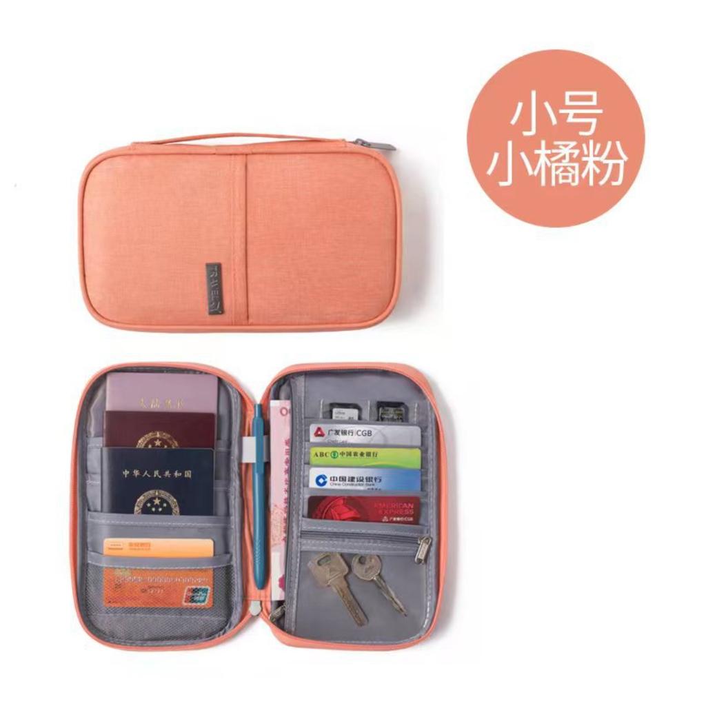 Travel Passport Holder Waterproof Portable Document Organizer Multi Functional Card Case Handheld Document Bag Small Size for Travel and Everyday Use