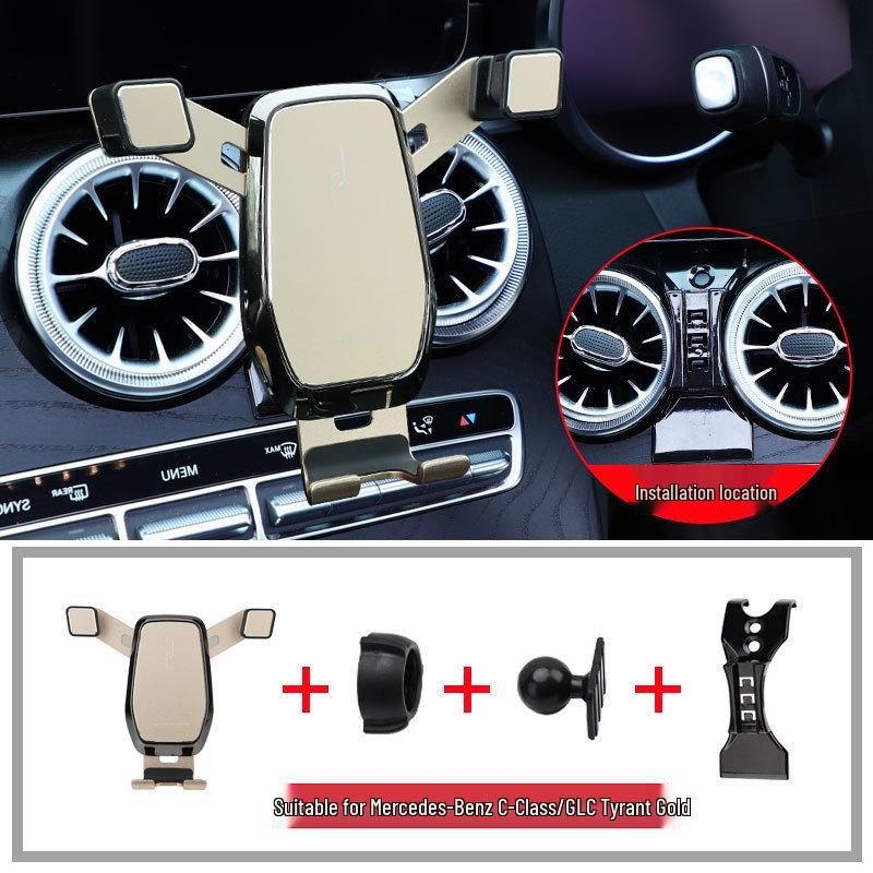 Držák na telefon do auta Mercedes-Benz Třídy C/GLC s bezdrátovým nabíjením (Modely 2015-2022)