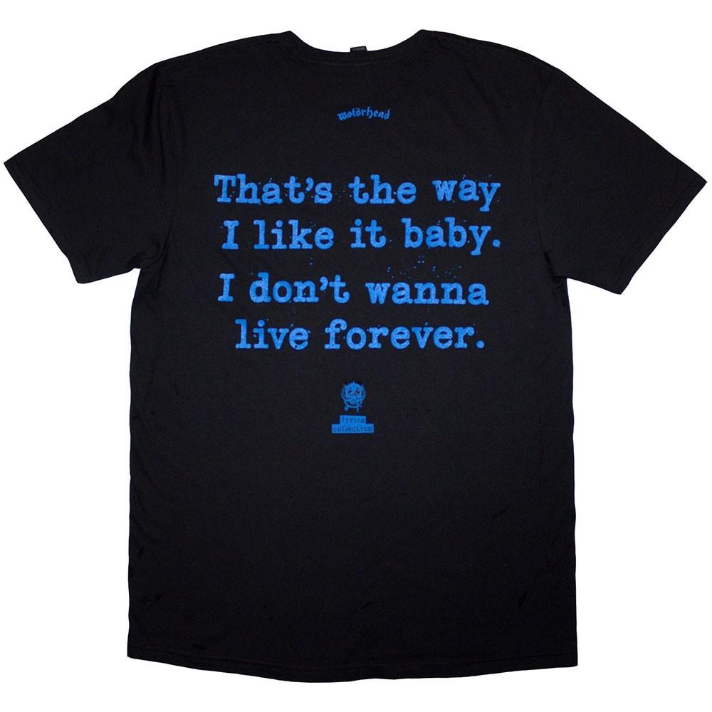 Motorhead Ace Of Spades Lyric T Unisex T-Shirt XXL