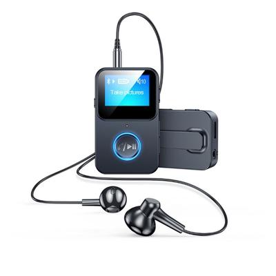 Adapter Bluetooth z ekranem, odbiornik audio 5.0, odtwarzacz MP3 Bluetooth, pilot do robienia zdjęć