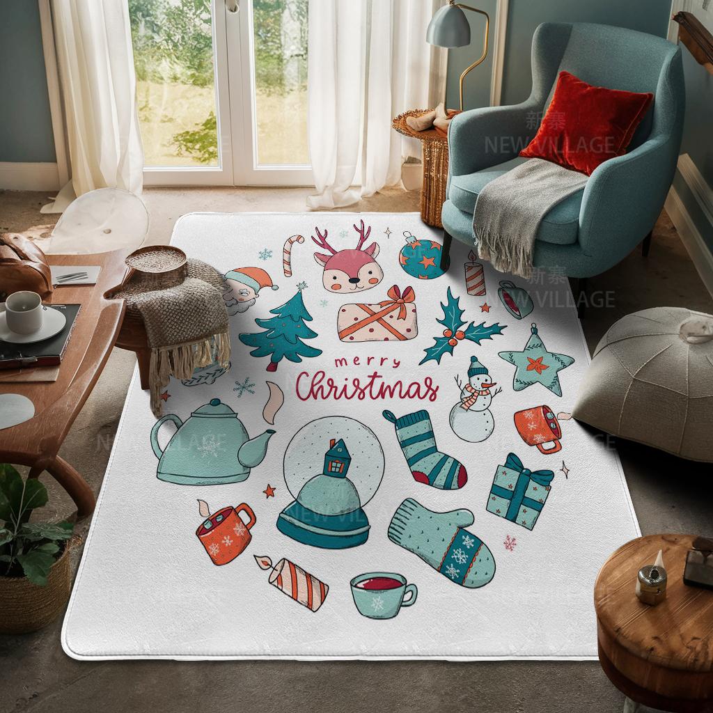 Koberec ke vchodu do domu Rohožka ke dveřím do domu Obývací pokoj Vana Koupelna Protiskluzové koberce s absorpcí vody vana Veselé Vánoce zima
