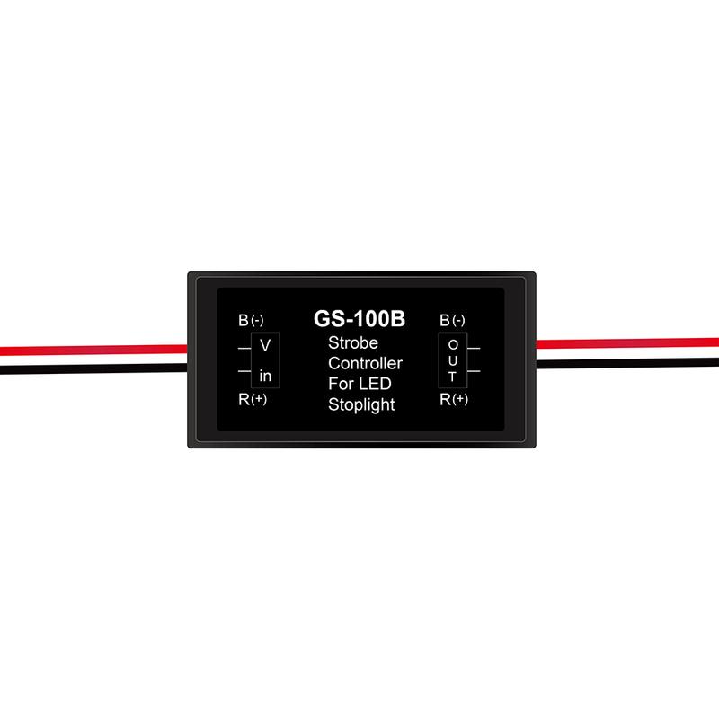 Car Light Control Motorcycle LED Brake Light Controller Strobe Flasher GS-100A Tail Lamp Safety Prompt Module