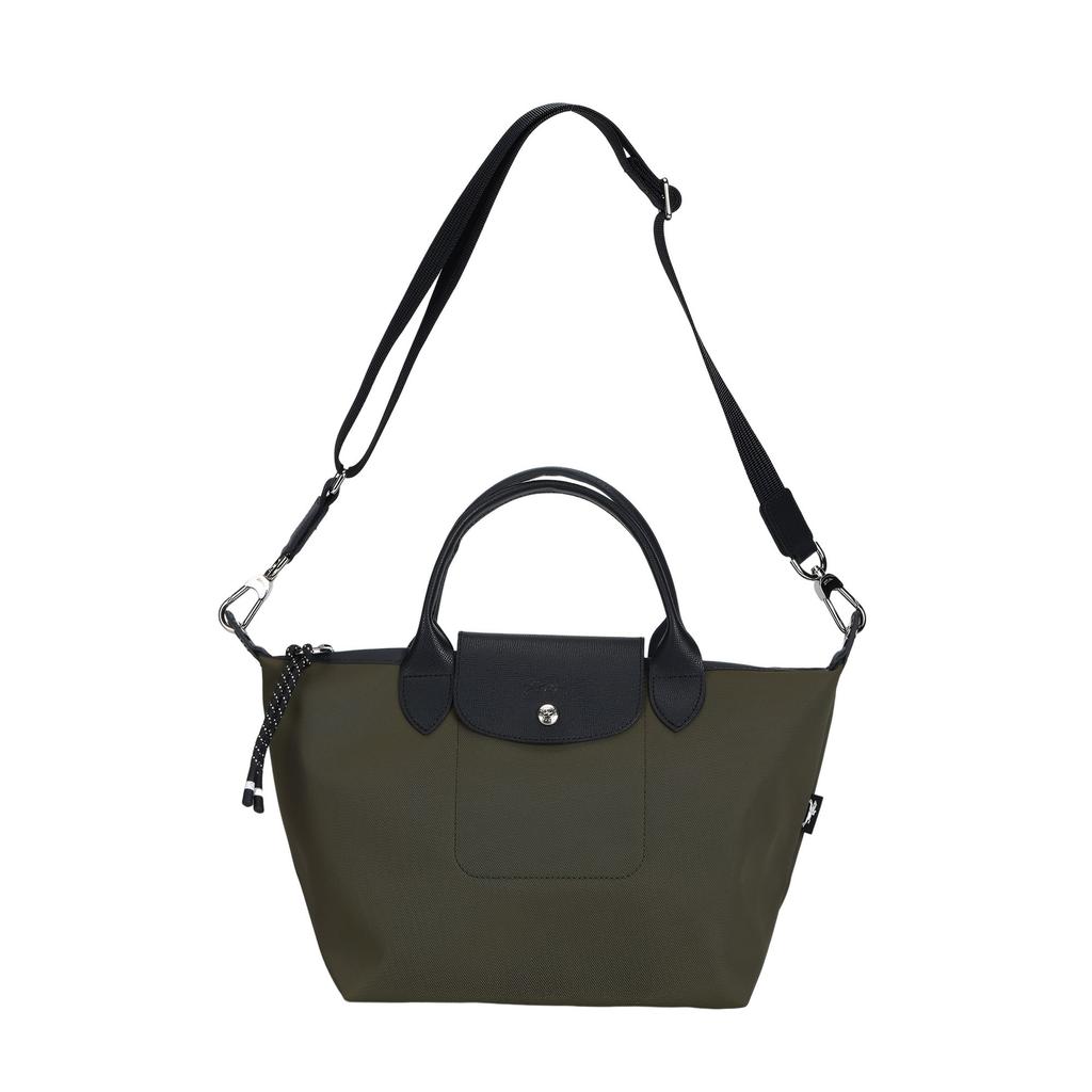 LONGCHAMP Le Pliage Energy Recycled Polyamide With Canvas One Shoulder, Handbag Medium Women's Khaki 1515HSR892