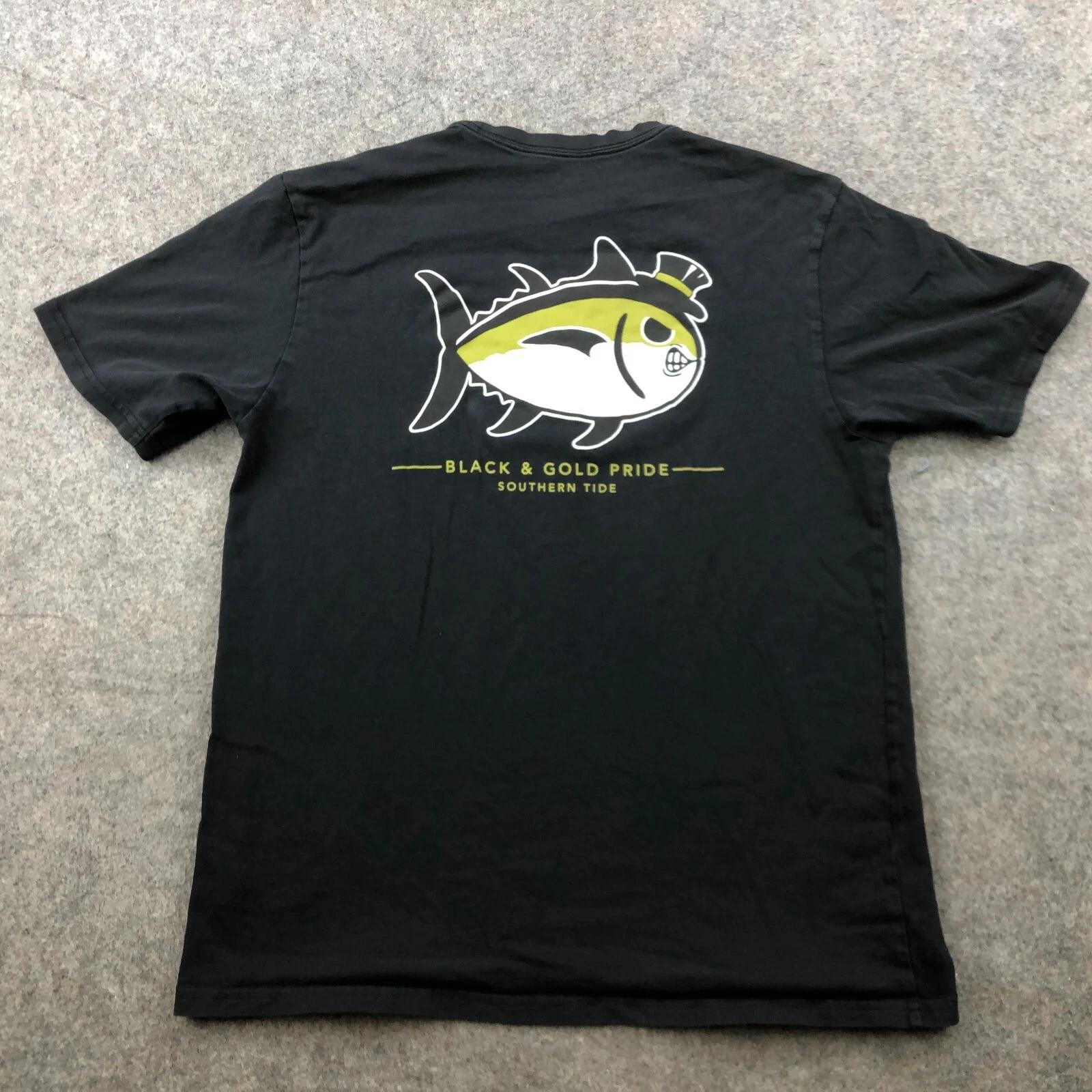 

Wake Forest Demon Deacons Shirt Mens Medium Black Spell Out NCAA Southern Tide * S