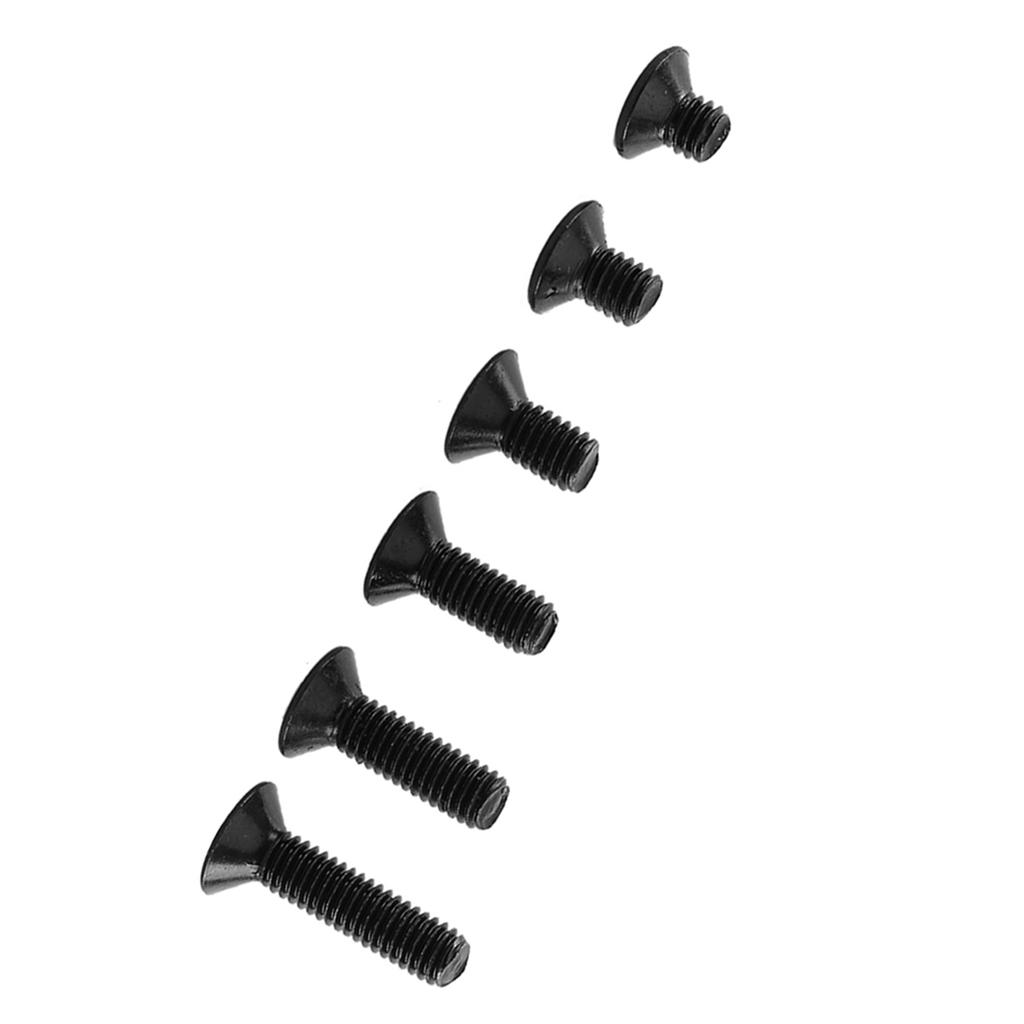 M3 Black Alloy Steel Hex Socket Screws Bolt With Hex Nuts Washers Assortted Set(Flat head)