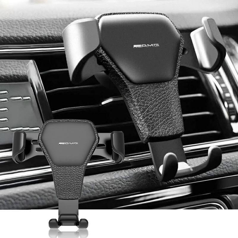 1pc Gravity Car Phone Holder Air Vent GPS Stand Vent Clip For Mercedes-Benz AMG C500 C200 C300 A B C E GLA CLA GLK GL ML GLE W204 W205 W203 W211 W212