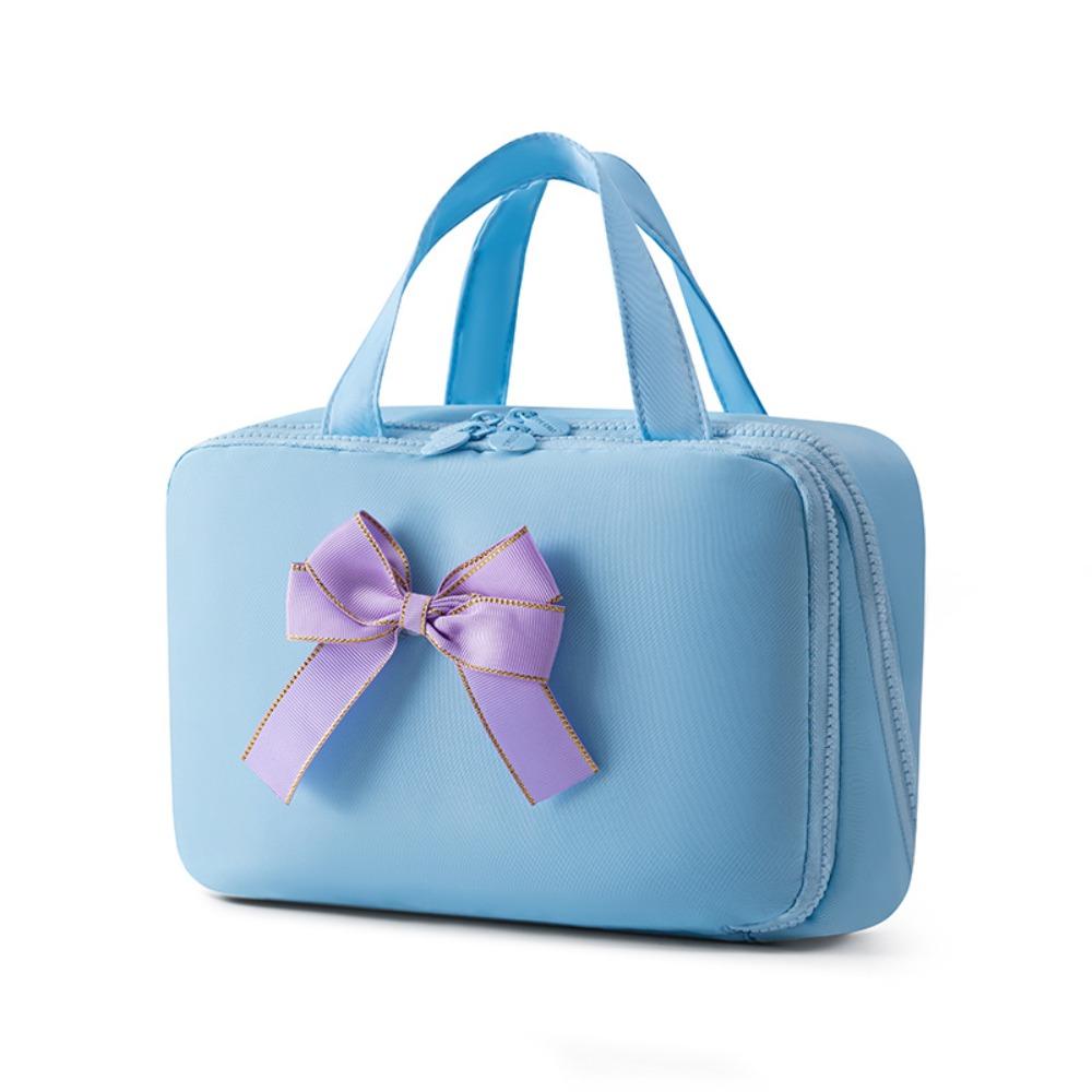 Solid Color Cosmetic Storage Bag Large Capacity Toiletries Storage Pouch  Outdoor