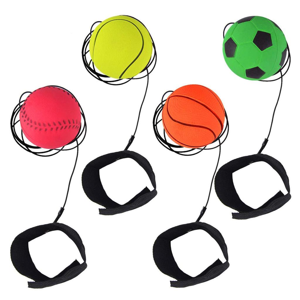 Fluorescent 6.3cm Elastic Foam Wrist Boomerang Ball for Stress Relief