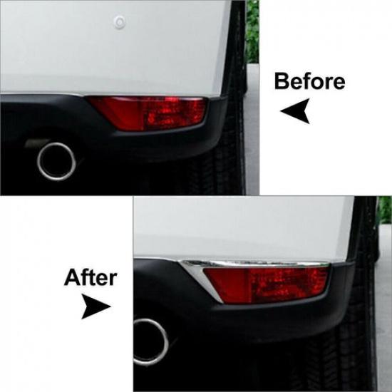For Mazda CX-5 CX5 2017- 2018 Chrome Rear Bumper Fog Light Lamp Cover Trim