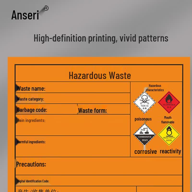 Class 4 Hazardous Waste Warning Sign